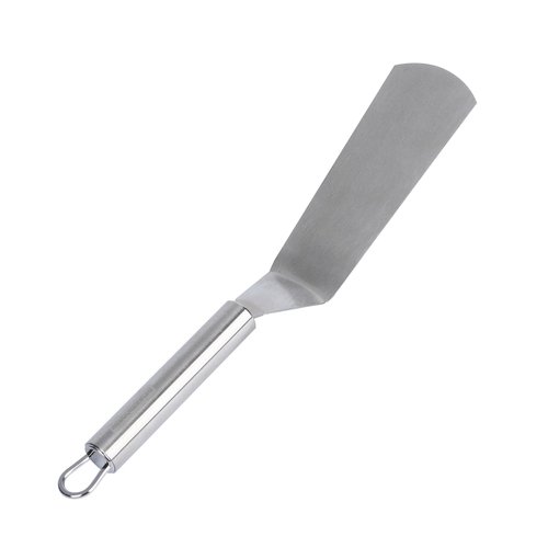 Restaurantware 11" Stainless Steel Turner - 6 Pack - German Standard Kitchen Spatula with Ergonomic Handle, Heat-Resistant - Heavy-Duty Steel Spatula for Flipping Burgers, Eggs, Meat