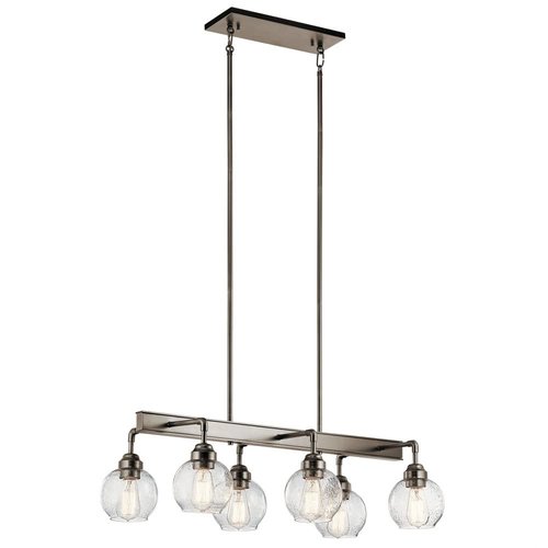 Kichler 43994AP Six Light Linear Chandelier