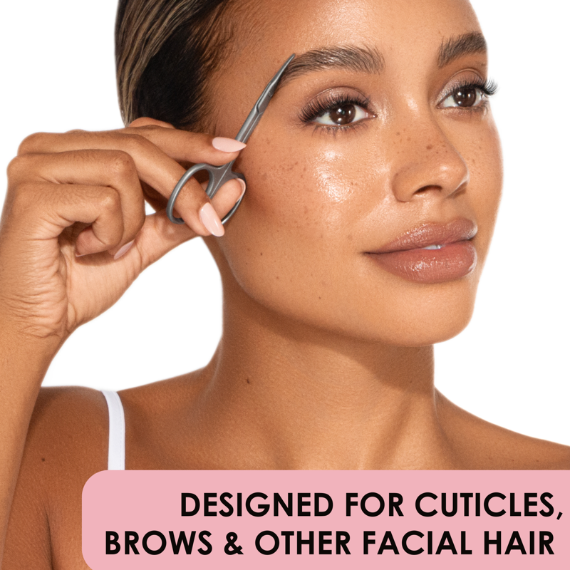 Beauty Scissors for Facial Hair, Eyebrows, and Cuticles - Stainless Steel