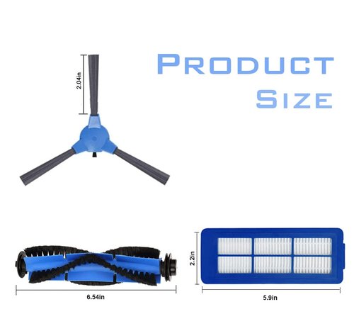 Replacement Parts for eufy RoboVac 11S Max 15C Max 25C Max 30C Max G30 G30 Edge G30 Hybrid G30 Verge G20 G20 Hybrid G15 G32 Pro Accessories Kit with Filter Side Brushes Roller Brush Main Brush Guard