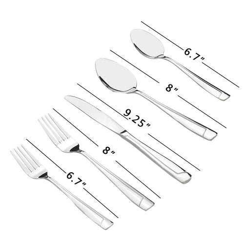 Cand 80 Piece Stainless Steel Flatware Set, Service for 16