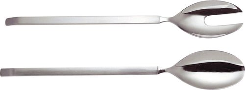 Alessi 4180/14 "Dry" Salad Set, Silver