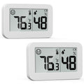 DOOMAY Mini Hygrometer Indoor Thermometer - Digital Humidity & Temperature Monitor | 2-Pack for Greenhouse & Baby Room