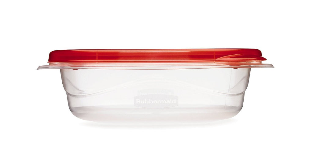 Rubbermaid TakeAlongs Sandwich Food Storage Containers, 2.9 Cup, Tint Chili, 4 Count