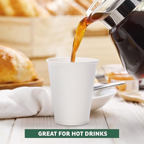 Freshware Coffee Cups 16 oz [1000 Pack] Disposable Paper Cups for Hot or Iced Coffee Cup, Slushie Cup, Milkshakes, Smoothies, and Tea