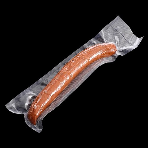 MITOB 500 Pack Clear Vacuum Bags 3.15x9.84 inch (Inside Size 2.76x9.45 inch) for Food Saver Flat Open Top Embossed Vacuum Sealer Bag Food Storage Packaging Pouch with Tear Notch