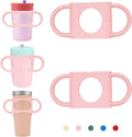 NiHome Silicone Dual-Handle Tumbler Grip - Fits 14oz Stanley & 12oz Zak Owala Cups | Ideal for Home & Travel