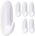 Medium Utility Hooks by [Brand Name] - 6 Pack, Damage-Free Removable Wall Hooks for Heavy-Duty Hanging