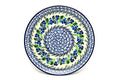 Polish Pottery Plate - 10" Dinner - Blue Berries