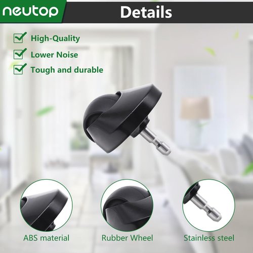Neutop Replacement Part Caster Front Wheel Compatible with All iRobot Roomba 500, 600, 700, 800, 900, e, i, & j Series Robot Vacuum and Mop, 2-Pack.