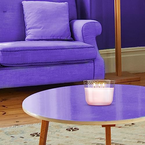 Glade Scented 3-Wick Candle Jar, Rose & Bloom, Fragrance Infused with Essential Oils, 6.8 oz