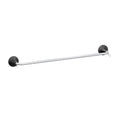 Kohler 27426-CBL Tone™ 24" Towel bar, Polished Chrome with Matte Black