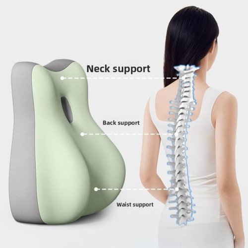 Butt Cushion for Couples Pregnant Women Enhanced Supporting Model Furniture Pillow Support Pillowcase Suitable for Home Use, Ideal for Sitting and Lying, Pillow Modern and Simple Style (Green)