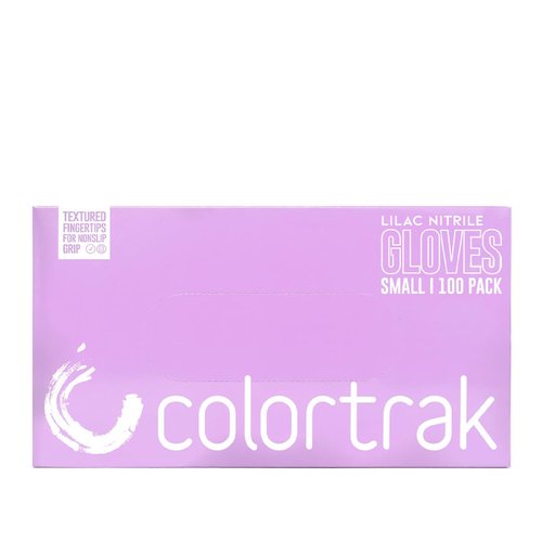 Colortrak Disposable Nitrile Gloves, Pink, Luminous Collection Lilac Frost Latex-Free, Powder-Free Hair Color Gloves for Chemical Processing & Salon Services, 100 Count, Medium