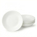 Corelle Vitrelle 6-Piece Bowl Set Triple Layer Glass and Chip Resistant, 20-Oz Lightweight Round Bowls, Winter Frost White