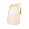 Restaurantware-Chef 101 48 Ounce All Purpose Syrup Dispensers, 10 Honey Dispensers - Beige Top, Stainless Steel Slide Cover, Plastic Pancake Syrup Bottle, Perfect For Diners, Restaurants, Home