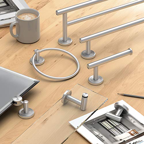 Gatco 4295 Latitude II Robe Hook, Wall Mounted Bathroom Towel & Robe Hook, Satin Nickel, 2.1" L x 2" W x 2.2" H