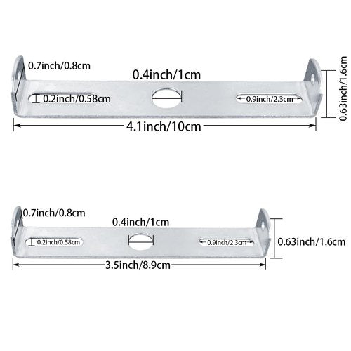DVECUE 4Pieces Light Fixture Mounting Bracket for Ceiling Pendant Light Crossbar Kit Sconce Mounting Plate with Screws