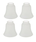 Aspen Creative 23137-4A Transitional Frosted Ceiling Fan Shade, 2-1/8" Fitter, 4-3/4" Diameter x 4-3/4" Height, 4 Pack Replacement Glass