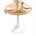 23.62" Small Round Dining Table for 2 – Durable & Well-Made Tulip Table with Sturdy Metal Frame, Compact 2-Seater Kitchen or Dining Room Table for Small Spaces, Apartments, Café, Restaurant, Office 1
