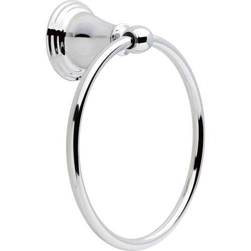 Delta Windemere (1-Pack) Hand Towel Holder Polished Chrome Towel Racks for Bathroom Wall Round Towel Ring Holder for Bath Towel Hanger for Kitchen, Bathroom Accessories 70046