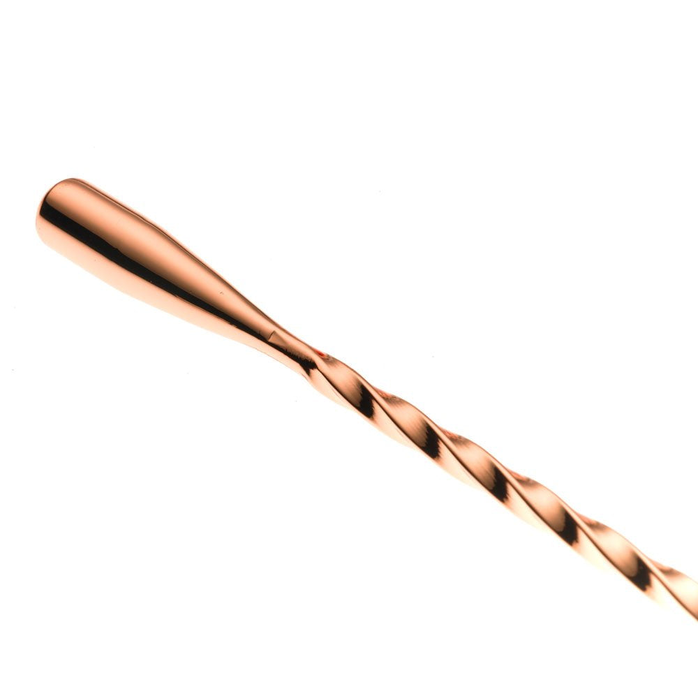 Barfly Teardrop Bar Spoon, End 11 13/16" (30 cm), Copper