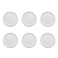 Abode Homewares Matte Craft Coupe 10.5'' Dinner Plate Durable Melamine Indoor/Outdoor, Shatter-Resistant, and Dishwasher Safe Dinnerware for Camping and Outdoor Dining - White - Set of 6