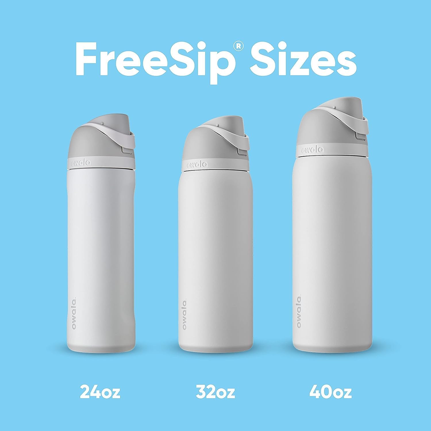 Owala FreeSip Insulated Stainless Steel Water Bottle - BPA-Free, 24 oz, Citrus Crush for Sports & Travel