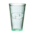 Amici Home Water Tap Hiball Glass | 16 Oz | Italian Made, Recycled Glass with Green Tint | Drinking Glass with Embossed Design for Water, Juice, Cocktails (Set of 6)