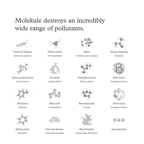 Molekule Air Pre-Filter - Authentic Molekule High Efficiency Pre-Filter Replacement System - Captures Pet Hair, Dust & Large Particles - Purifier Maintenance for Improved Air Quality - 2-Pack