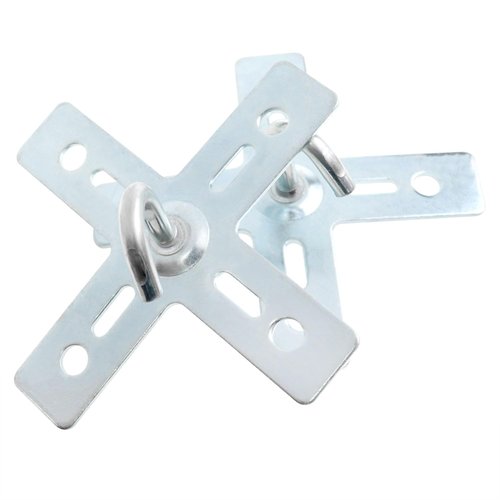 FINBe 2pcs Ceiling Hook kit Cross Ceiling Fan Hook Metal Hanging Plate Fastener Equipped with Installation Screws Suitable for Ceiling Fans or Suspended Lamps