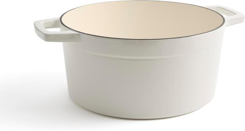 Martha by Martha Stewart 7 QT Enameled Cast Iron Dutch Oven - Crescent Moon Finish