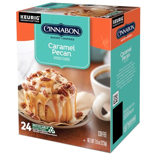 Cinnabon Caramel Pecan Coffee, Keurig Single Serve K-Cup Pods, 96 Count
