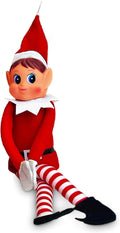 Quebec Christmas Mischief Makers | Naughty Santa’s Little Helper Elf Doll - Soft Body, Vinyl Face, Hook and Loop Grip