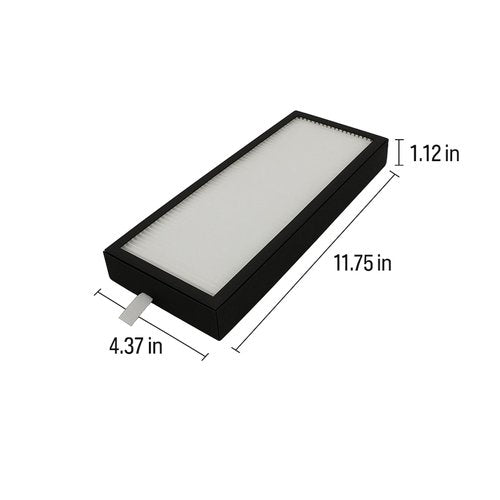 Nispira AH60010 True HEPA Filter Replacement for Hoover Air Purifier WH10100 WH10200 Oreck AK60010QPC WK17001QPC WK17004QPC WK17003QPC WK17002QPC, 1 Pack
