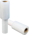 JUKFITA Stretch Film - 4" x 500 ft Shrink Wrap Rolls with Handle | Lightweight Plastic Wrap for Moving