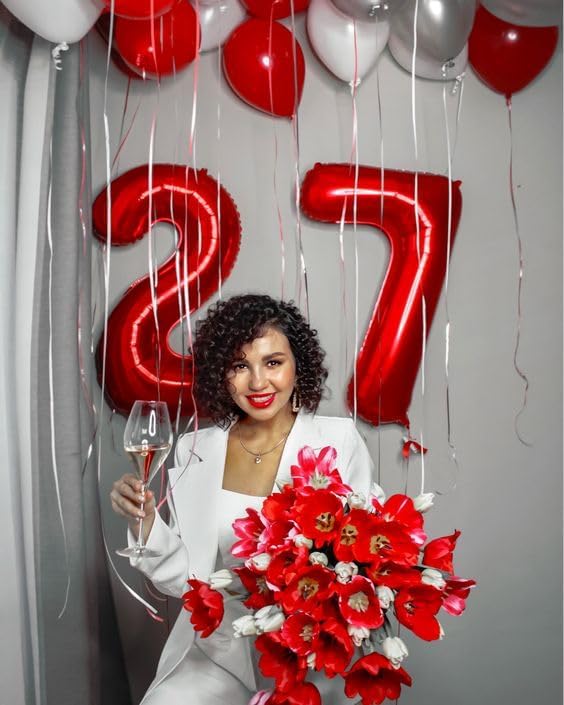 Red Number 2 Balloon - 40 Inch Sparkling Decoration for 2nd Birthday Parties | Kids' Celebration Decor