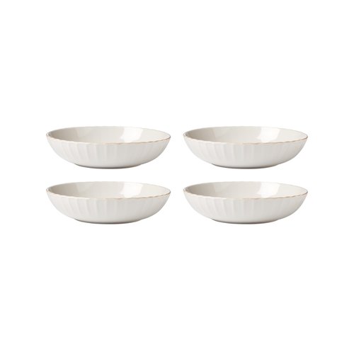 Lenox 897193 French Perle Scallop Pasta Bowls, Set of 4