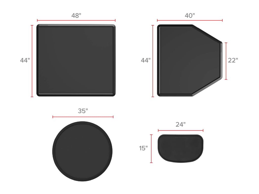 WeatherTech All-Purpose Mat - Multi-Use Mat for Everyday Living - 44" x 48" - Rectangle - Grey (APM4448G)