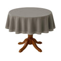Baron Barclay Deluxe Suede Round Table Cover - 54" - Gray