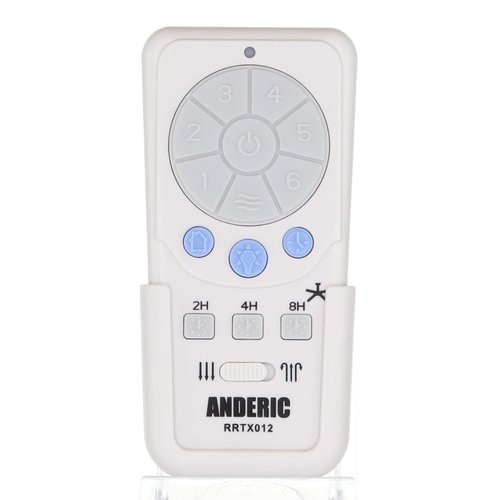 Anderic RRTX012 Replacement Ceiling Fan Remote Control Compatible with Harbor Breeze A25-TX012 A25-TX025 – 6-Speed Fan Control, Light Dimmer, Up & Down Lights, Reverse Airflow, Sleep Timer