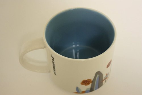 Starbucks Hawaii - You Are Here Collection Coffee Mug with Rainbow and Diamond Head (011023931)