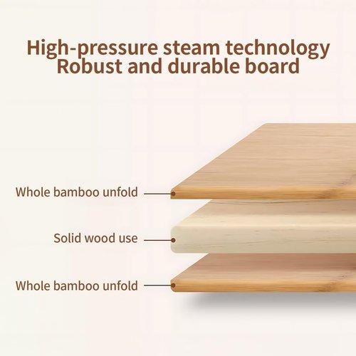 Bamboo Wood Cutting Board 4-Piece Set, Dishwasher Safe, Organic Bamboo, No Glue & Non-Toxic & Healthy, with Juice Groove, Lightweight & Durable, Plastic-Free Kitchen Chopping Board for Meat