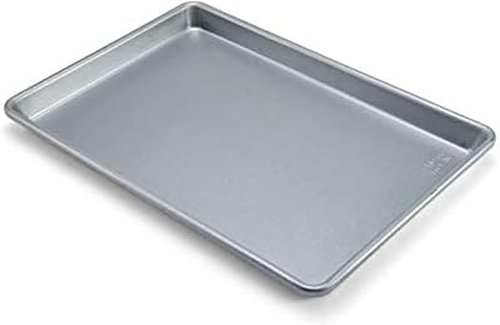 Chicago Metallic Jelly Roll Pan - Uncoated Traditional Design for Baking Cookies & Pizza | 15 x 10 Inches