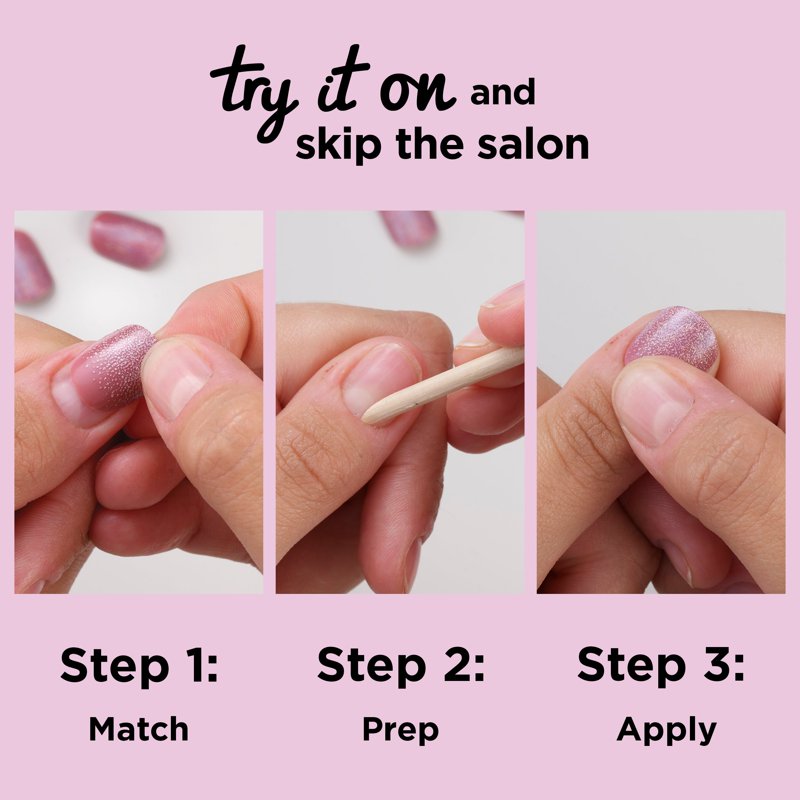 Short Press-On Nails, Easy Application, Non-Damaging Glue