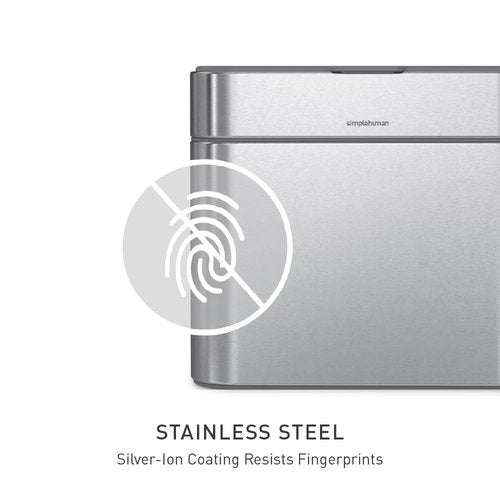 simplehuman Compost Caddy, Detachable and Countertop Bin, 4 Liter / 1.06 Gallon, Brushed Stainless Steel