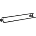 DELTA FAUCET 75925-BL Trinsic 24-in Double Wall Mount Towel Bar Bath Hardware Accessory in Matte Black