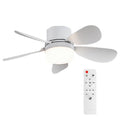 ASALL Socket Fan Light with Remote Control, Portable Small Ceiling Fan with Lights for Bedroom, Kitchen, Living Room, with Dimming Function, 1000 Lumens, Screws into E26/E27, 16.54 Inches Diameter