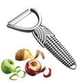 Huakai Vegetable Peeler For Kitchen, Easy Peeler/Non-Slip Wide Handle/Suitable for All Fruits Vegetables/Silver