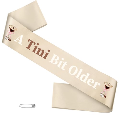 Xinnun Martini Birthday Party Decorations a Tini Bit Older Sash Martini Bar Birthday Espresso Party for Women Girls